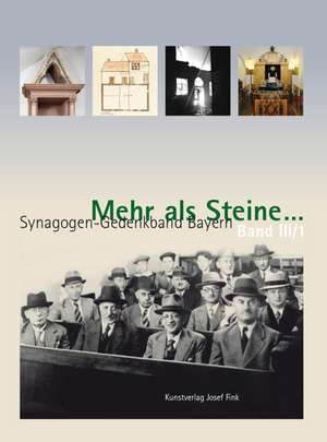 Mehr als Steine... Synagogen-Gedenkband Bayern de Wolfgang Kraus