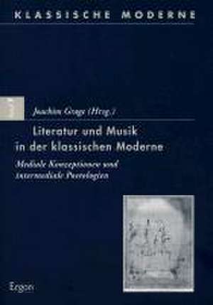 Literatur und Musik in der klassischen Moderne de Joachim Grage