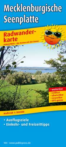 Radwanderkarte Mecklenburgische Seenplatte 1 : 100 000