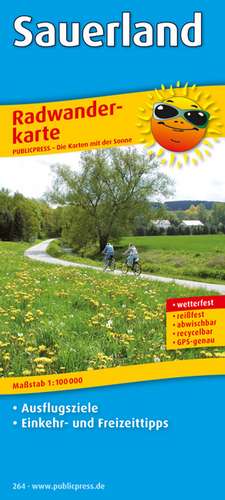 Radwanderkarte Sauerland 1 : 100 000