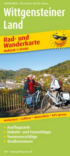 Rad- und Wanderkarte Wittgensteiner Land 1 : 50 000