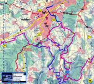 Bergischer Panoramasteig Wanderkarte 1 : 30 000