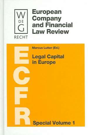 Legal Capital in Europe de Marcus Lutter