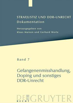 Gefangenenmisshandlung, Doping und sonstiges DDR-Unrecht de Mario Piel