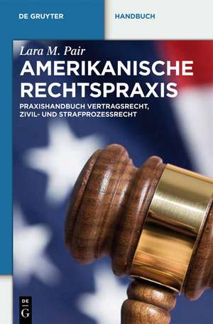 Amerikanische Rechtspraxis: Praxishandbuch Vertragsrecht, Zivil- und Strafprozessrecht de Kirk Junker