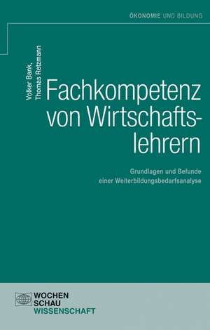 Fachkompetenz von Wirtschaftslehrern de Volker Bank