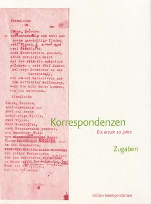 Korrespondenzen de Franz Hammerbacher