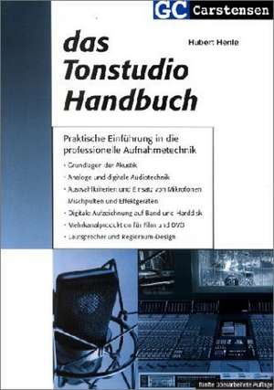 Das Tonstudio Handbuch de Hubert Henle