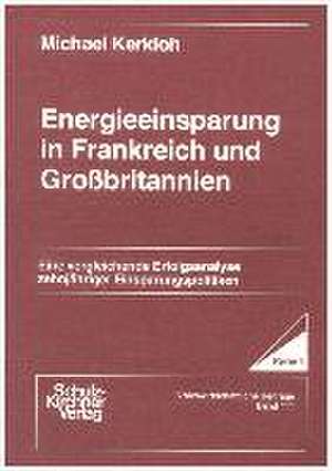 Energieeinsparung in Frankreich und Grossbritannien de Michael Kerkloh