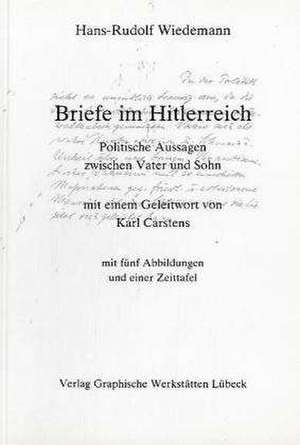 Briefe im Hitlerreich de Hans R Wiedemann