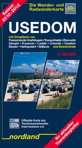 Usedom mit Ortsplänen von Peenemünde, Karlshagen, Trassenheide, Zinnowitz, Zempin, Koserow, Loddin, Ückeritz, Usedom, Bansin, Heringsdorf, Ahlbeck und Swinemünde de Peter Kast