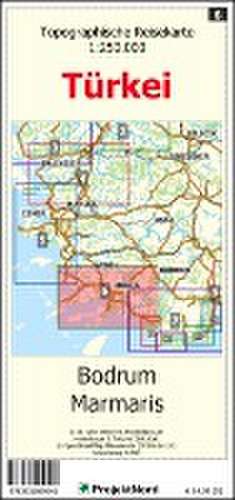 Bodrum - Marmaris - Topographische Reisekarte 1:250.000 Türkei (Blatt 6) de Jens Uwe Mollenhauer