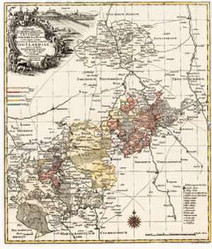 Historische Karte: VOGTLAND. Fürstentum Reuss. Reuss-Plauischen-Herrschaften 1757 (Plano) de Georg F Lotter