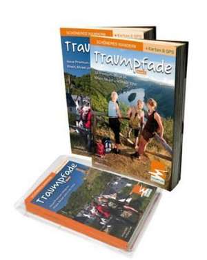 Traumpfade Geschenk-Set. Zwei Bände mit 41 Top-Touren an Rhein, Mosel und in der Eifel. Detail-Karten, GPS-Daten und Höhenprofile. de Wolfgang Todt