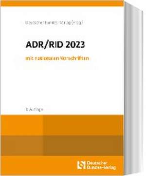 ADR / RID 2023 mit nationalen Vorschriften de Deutscher Bundes-Verlag