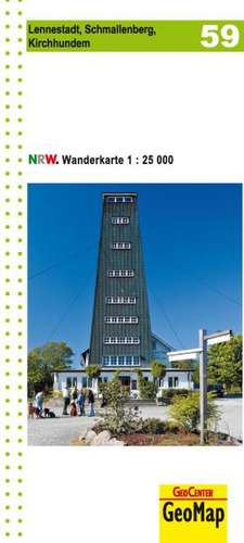 Nordrhein-Westfalen Wanderkarte 59 Lennestadt - Schmallenberg - Kirchhundem 1 : 25 000