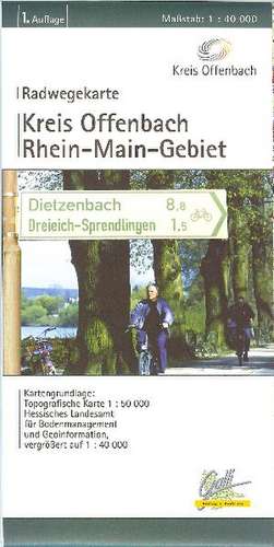 Kreis Offenbach Radwegekarte 1 : 40 000