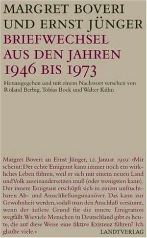 Briefwechsel aus den Jahren 1946 bis 1973 de Margret Boveri