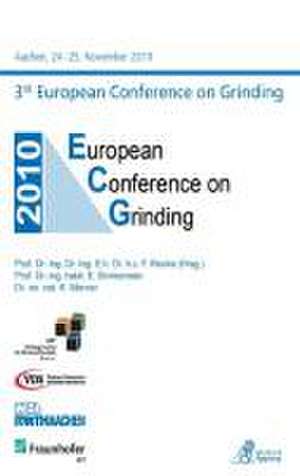 3rd European Conference on Grinding ECG de Fritz Klocke