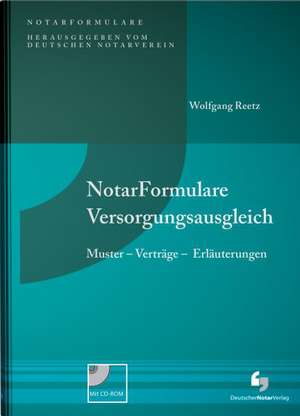 NotarFormulare Versorgungsausgleich de Wolfgang Reetz