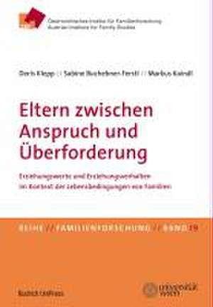 Eltern zwischen Anspruch und Überforderung de Doris Klepp