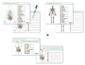 Ich kenne meinen Körper - Organe / Skelett / Verdauung- 3 Tafeln im Set mit Stift de Katrin Langhans