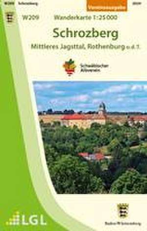 W209 Schrozberg - Mittleres Jagsttal, Rothenburg o.d.T. de Schwäbischer Albverein e. V.