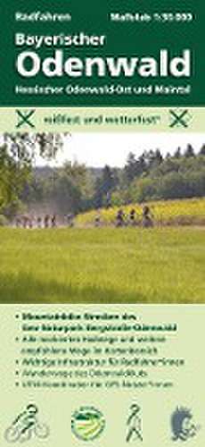 Radfahren, Bayerischer Odenwald / Hessischer Odenwald-Ost und Maintal 1:30.000 de Michael Messer