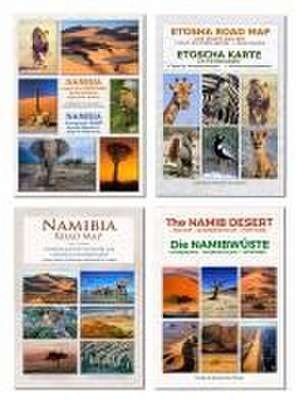 Das komplette Kartenset NAMIBIA Plus (4-teilig) de Claudia Du Plessis