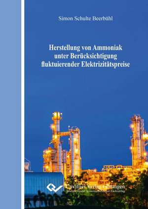 Herstellung von Ammoniak unter Berücksichtigung fluktuierender Elektrizitätspreise de Simone Schulte-Beerbühl