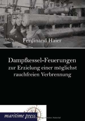 Dampfkessel-Feuerungen zur Erzielung einer möglichst rauchfreien Verbrennung de Ferdinand Haier