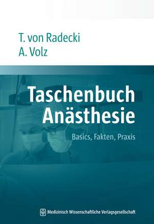 Taschenbuch Anästhesie de Tobias von Radecki