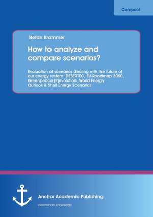 How to analyze and compare scenarios? Evaluation of scenarios dealing with the future of our energy system: DESERTEC, EU-Roadmap 2050, Greenpeace [R]evolution, World Energy Outlook & Shell Energy Scenarios de Stefan Krammer