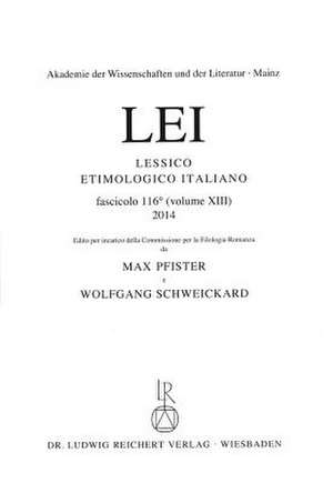 Lessico Etimologico Italiano Lfg. 116