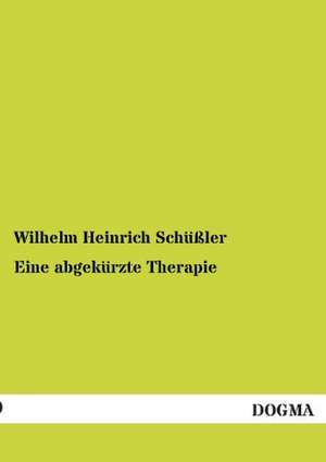 Eine abgekürzte Therapie de Wilhelm Heinrich Schüßler