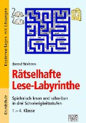 Rätselhafte Lese-Labyrinthe de Bernd Wehren