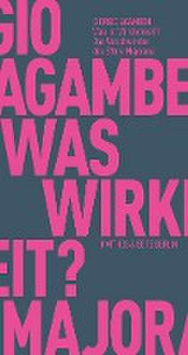 Was ist Wirklichkeit? Das Verschwinden des Ettore Majorana de Giorgio Agamben