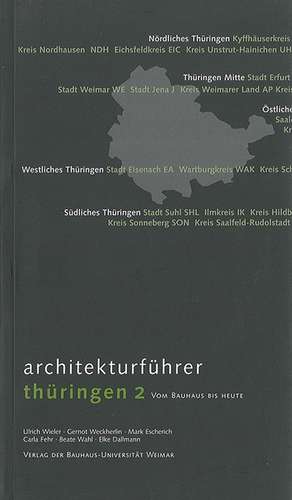 Architekturführer Thüringen 2 de Ulrich Wieler