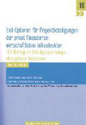 Exit-Optionen für Projektbeteiligungen der privat finanzierten wirtschaftlichen Infrastruktur de Sven Barckhahn