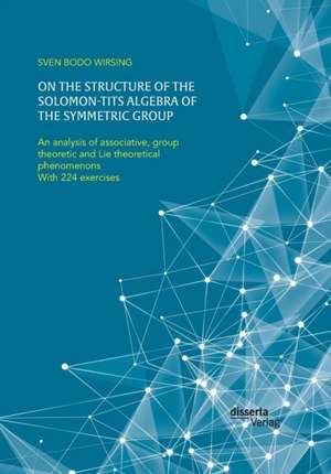 On the structure of the Solomon-Tits algebra of the symmetric group. An analysis of associative, group theoretic and Lie theoretical phenomenons de Sven Bodo Wirsing