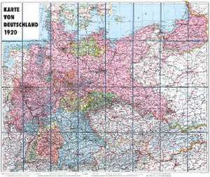 Karte von DEUTSCHLAND - 1920 - gerollt de Harald Rockstuhl
