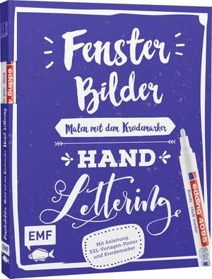 Vorlagenmappe Fensterbilder malen mit dem Kreidemarker - Handlettering