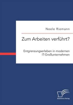 Zum Arbeiten verführt? Entgrenzungserleben in modernen IT-Großunternehmen de Neele Riemann