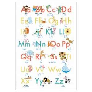 ABC Poster 70,7x100 cm. Alphabet spielerisch mit Tieren lernen | Das ABC-Lernposter mit Groß- und Kleinbuchstaben | de Lisa Wirth