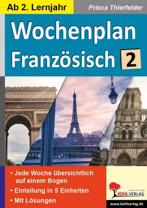 Wochenplan Französisch / ab 2. Lernjahr de Prisca Thierfelder