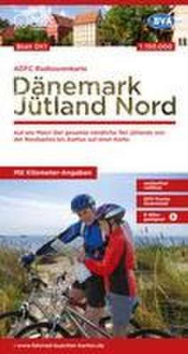 ADFC-Radtourenkarte DK1 Dänemark/Jütland Nord 1:150.000, reiß- und wetterfest, E-Bike geeignet, GPS-Tracks Download, mit Bett+Bike Symbolen, mit Kilometer-Angaben de Allgemeiner Deutscher Fahrrad-Club e. V. (ADFC)