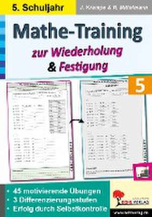 Mathe-Training zur Wiederholung und Festigung / Klasse 5 de Jörg Krampe