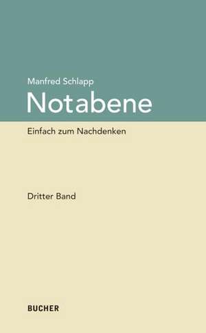 Notabene de Manfred Schlapp