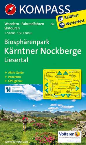 Biosphärenpark Kärntner Nockberge - Liesertal 1 : 50 000 de Kompass-Karten Gmbh