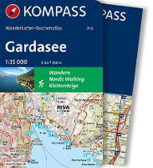 KOMPASS Wanderkarten-Taschenatlas Gardasee 1:35.000 de KOMPASS-Karten GmbH